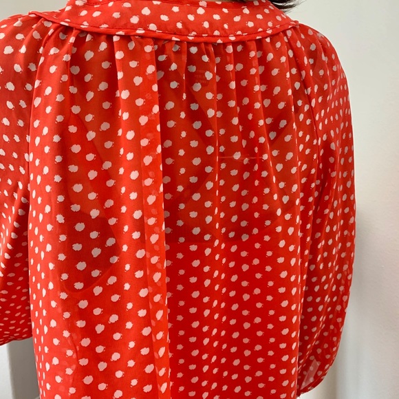 AGB Blouse L Cami Polka Dot Designer Spring Summer - Picture 4 of 8